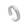 Wholesale Titanium Steel Opening Ring Geometric Style Electroplated Unisex