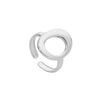 Wholesale Titanium Steel Opening Ring Geometric Style Electroplated Unisex