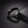 Wholesale Titanium Steel Pair Of Rings With Handdecorated Damascus Steel Pattern And Geometric Styling Electroplated