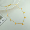 Wholesale 316L Stainless Steel Palace Style Shell Pendant Necklace With Electroplating For Women