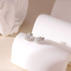 Wholesale Titanium Steel Pearl Earrings Simple Geometric Retro Electroplated For Women