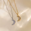 Wholesale Titanium Steel Pendant Necklace With Geometric Pattern Real Gold Plated Snake Bone Chain Vacuum Plated For Women