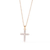 Wholesale Titanium Steel Pendant Necklace With Inlaid Zircon Geometric Design Electroplated O Word Chain For Women