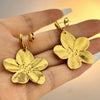 Wholesale Titanium Steel Petal Geometric Women's Highend Earrings