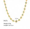 Wholesale 316L Stainless Steel Plant Flowers Dripping Oil Necklace Bracelet