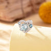 Wholesale Titanium Steel Princess Style Inlaid Zircon Ear Nail With Eight Heart Eight Arrows Design
