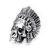 Wholesale Titanium Steel Punk Style Geometric Ring With Electroplating For Men And Unisex