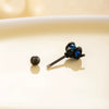 Wholesale Titanium Steel Punk Style Snake Shaped Ear Studs Set With Precious Stones For Women