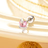 Wholesale Titanium Steel Punk Style Snake Shaped Women's Ear Nail Set With Precious Stones