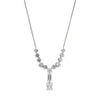 Wholesale Titanium Steel Retro Cuban Chain Necklace With Constellation And Geometric Pattern Electroplated Tassel Zircon