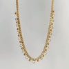 Wholesale Titanium Steel Retro Cuban Chain Necklace With Constellation And Geometric Pattern Electroplated Tassel Zircon