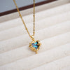 Wholesale Titanium Steel Retro Heartshaped Handmade Clavicle Necklace
