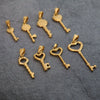 Wholesale Titanium Steel Retro Peach Heart Key Pendant Jewelry Accessory