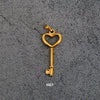 Wholesale Titanium Steel Retro Peach Heart Key Pendant Jewelry Accessory