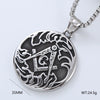 Wholesale Titanium Steel Retro Punk Hip Hop Geometric Men's Necklace With Polishing Treatment