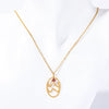 Wholesale Titanium Steel Retro Twelve Constellation Pendant Necklace With Electroplating Treatment And Ochain