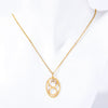 Wholesale Titanium Steel Retro Twelve Constellation Pendant Necklace With Electroplating Treatment And Ochain
