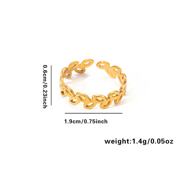 Wholesale Titanium Steel Ring For Women With Geometric Design Electroplating Treatment High End Fashion And Niche Joker Opening Non Fading Design