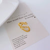 Wholesale Titanium Steel Ring For Women With Simple Geometric Design And Electroplating Treatment