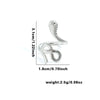 Wholesale Titanium Steel Ring Geometric Irregular Snake Line Multi Layer Retro Style For Women