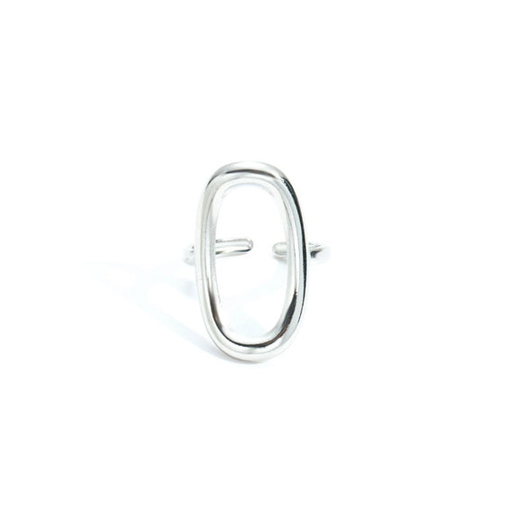 Wholesale Titanium Steel Ring Geometric Irregular Snake Line Multi Layer Retro Style For Women