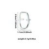 Wholesale Titanium Steel Ring Geometric Irregular Snake Line Multi Layer Retro Style For Women