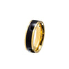 Wholesale Titanium Steel Ring Geometric Style Gold Plated