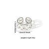 Wholesale Titanium Steel Ring Geometric Style With Heart Flower Leaf Letter Number Text Pattern Electroplated