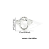 Wholesale Titanium Steel Ring Geometric Style With Heart Flower Leaf Letter Number Text Pattern Electroplated