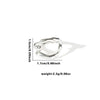 Wholesale Titanium Steel Ring Geometric Style With Heart Flower Leaf Letter Number Text Pattern Electroplated