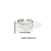 Wholesale Titanium Steel Ring Geometric Style With Heart Flower Leaf Letter Number Text Pattern Electroplated