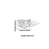 Wholesale Titanium Steel Ring Geometric Style With Heart Flower Leaf Letter Number Text Pattern Electroplated