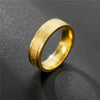 Wholesale Titanium Steel Ring Light Luxury Business Style Heart Shape Real Gold Plated Unisex