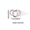Wholesale Titanium Steel Ring Retro Style With Leaves Heart Shape Flower Letters Numbers Electroplating For Women
