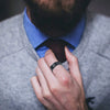 Wholesale Titanium Steel Ring Vacuum Plated Geometric Pattern Retro Highend Unisex Jewelry