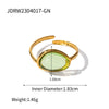 Wholesale Titanium Steel Ring With Geometric Design And Electroplating For Women