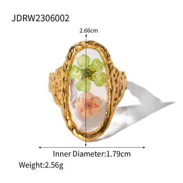 Wholesale Titanium Steel Ring With Geometric Design And Electroplating For Women