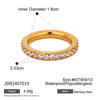Wholesale Titanium Steel Ring With Geometric Design And Electroplating For Women