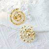 Wholesale Titanium Steel Ring With Geometric Pattern And Electroplating Exaggerate Style Hollow Design