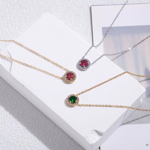 Wholesale Titanium Steel Round Geometric Clavicle Chain With Electroplating For Women Light Luxury And Simple Exquisite All Match Design