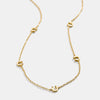 Wholesale Titanium Steel Simple Heart Shape Electroplated Mini Necklace For Women