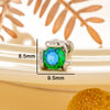 Wholesale Titanium Steel Snake And Flower Earrings With Inlaid Zircon Unisex Rose Cut Diy Hand Set