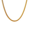 Wholesale 316L Stainless Steel Snake Bone Chain Necklace With Geometric Pattern And Gold Plated Electroplating For Women