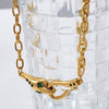 Wholesale 316L Stainless Steel Snake Head Necklace Fashion Hiphop Style Electroplated For Women