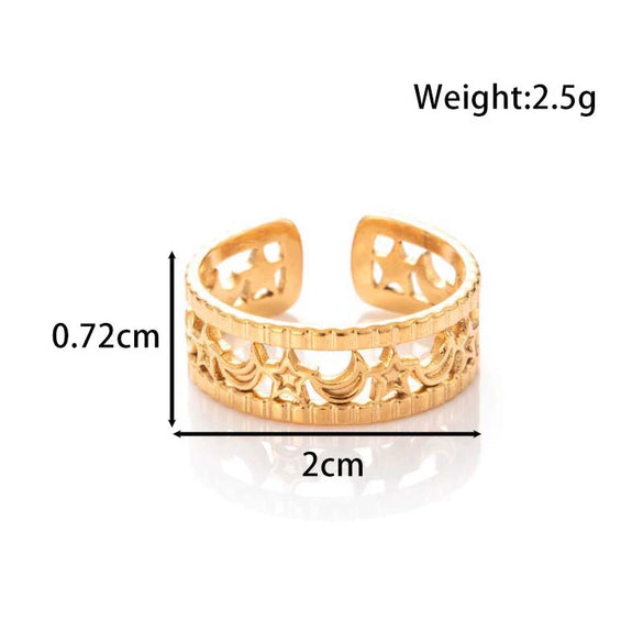 Wholesale Titanium Steel Snake Shaped Exaggerated Wide Version Opening Adjustable Jewelry With Electroplating