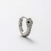 Wholesale Titanium Steel Snake Zodiac Ear Nail With Green Zircon For Women