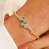 Wholesale Titanium Steel Snakeshaped Bracelet With Animal Pattern And Electroplating For Women In Ins Style