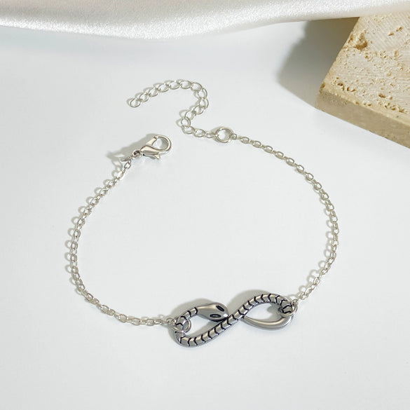 Wholesale Titanium Steel Snakeshaped Bracelet With Animal Pattern And Electroplating For Women In Ins Style