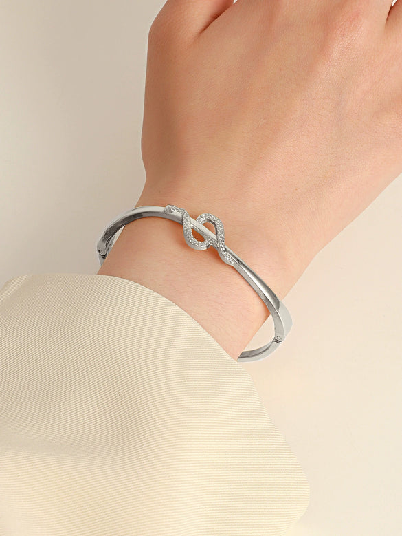 Wholesale Titanium Steel Snakeshaped Bracelet With Animal Pattern And Electroplating For Women In Ins Style