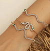 Wholesale Titanium Steel Snakeshaped Bracelet With Animal Pattern And Electroplating For Women In Ins Style